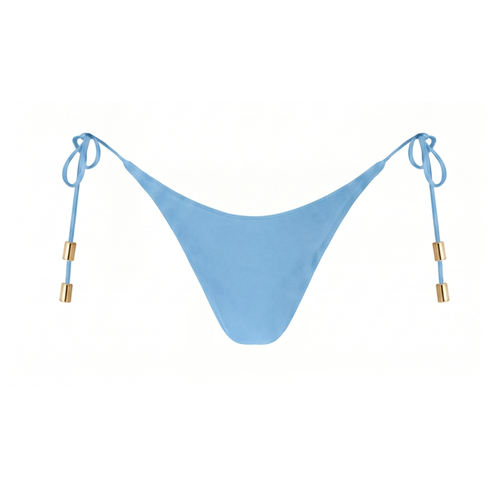 Rose Sculpt Tie-Side Bottom - Caribbean Blue