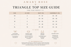 Rose Sculpt Triangle Bikini Top - Amethyst