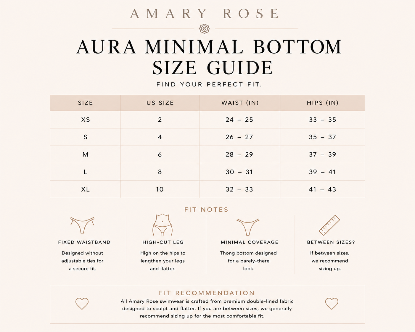 Aura Minimal Bottom - Blush Pink