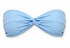 Aura Twist Bandeau Top - Caribbean Blue