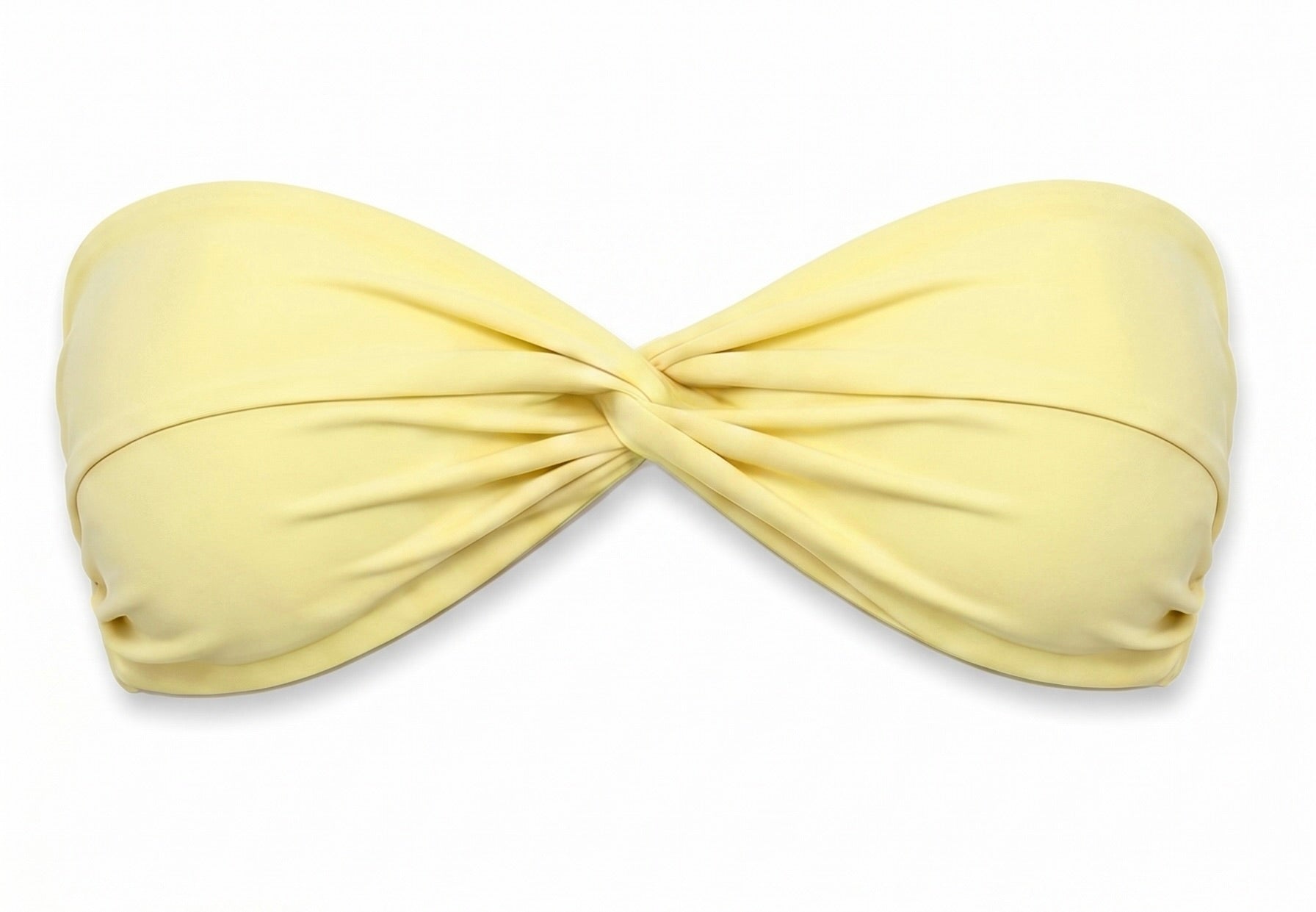 Aura Twist Bandeau Top - Sunlit Yellow