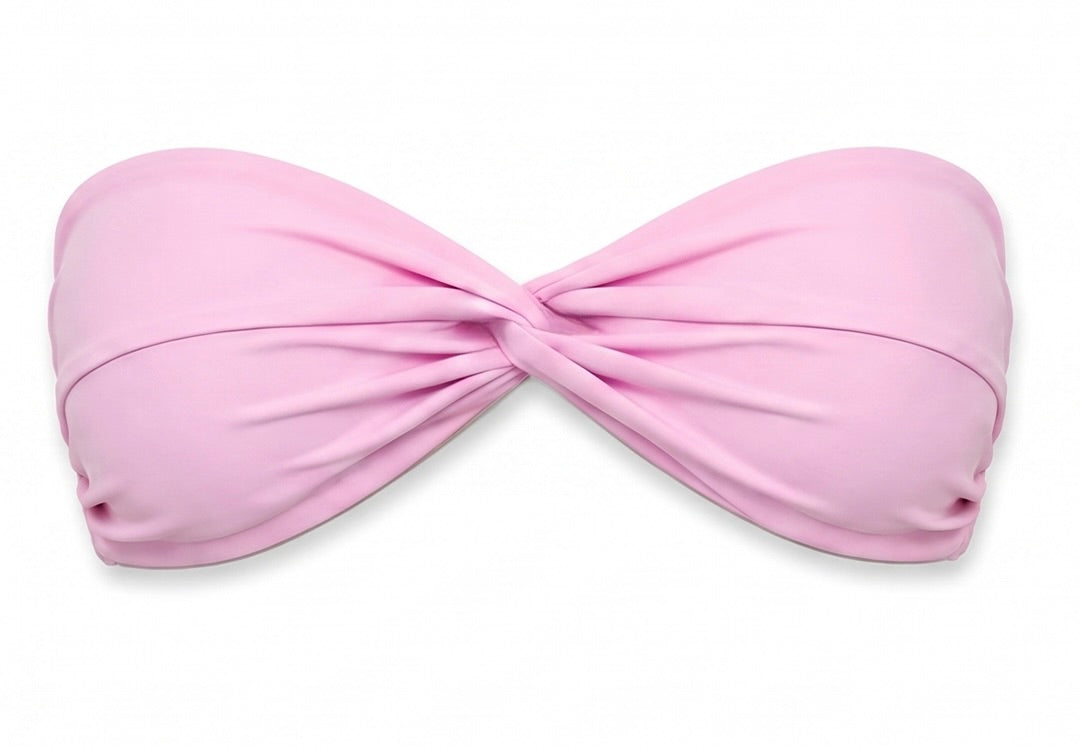 Aura Twist Bandeau Top - Blush Pink