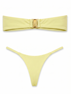 Aura Twist Bandeau Top - Sunlit Yellow